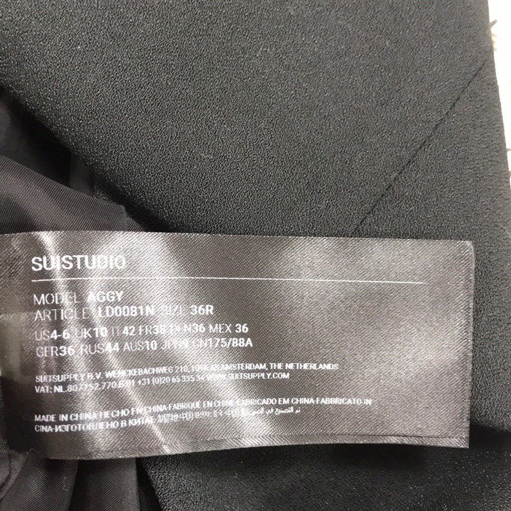🎁 SUISTUDIO Split Neck Long Sleeve Dress - Picture 7 of 7
